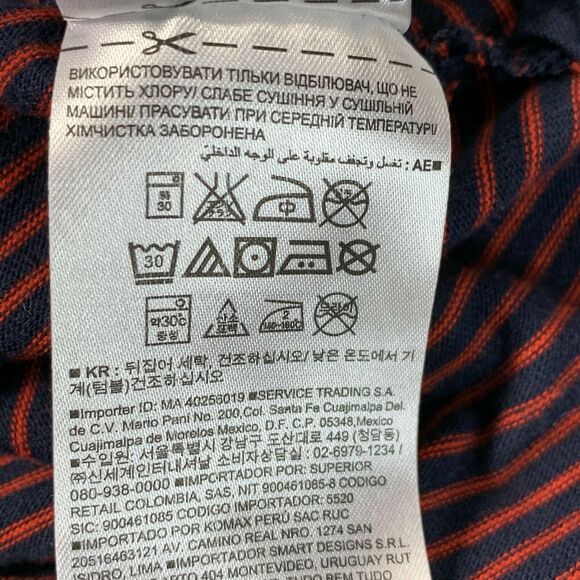 GAP Womens Long Sleeve Top Size Small  Navy Red Sailor Striped Pullover - Picture 8 of 8